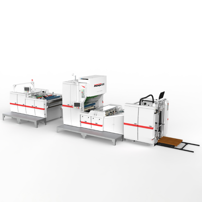 Automatinė vertikalaus miltelių šalinimo laminavimo mašina